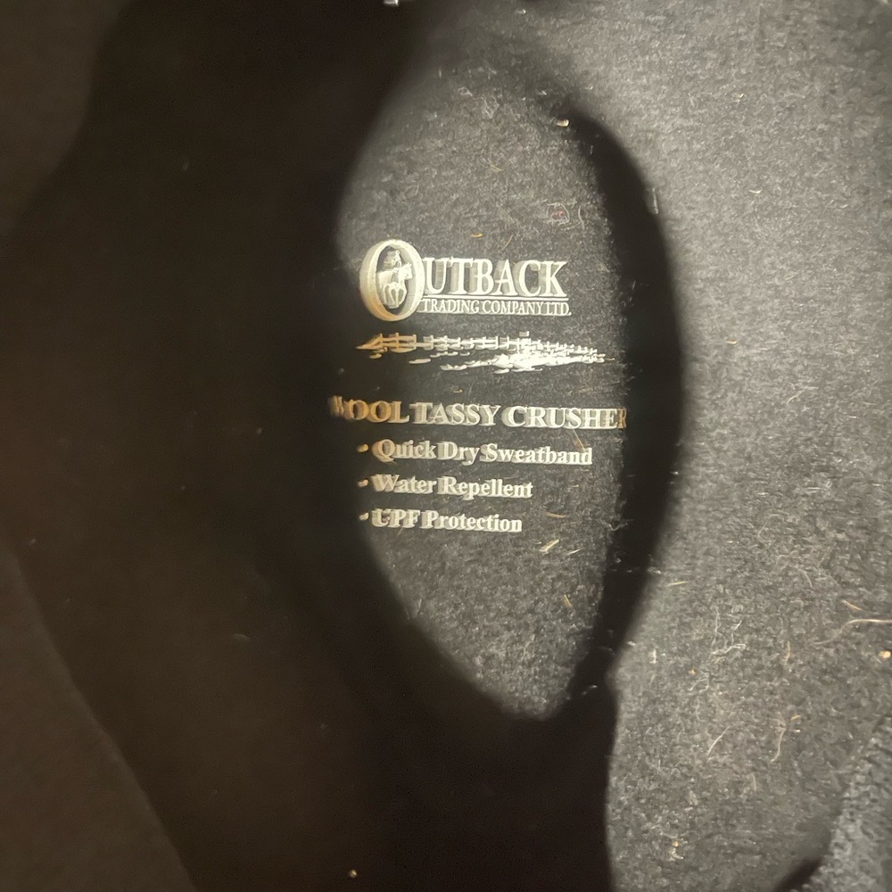 Outback Trading Black Wool Hat